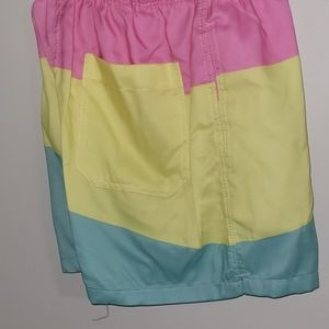 Buc-ees. Multi color shorts swim wear size s
